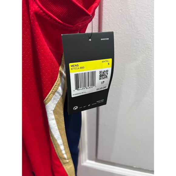 Nike NBA Zion Williamson #1 Pelicans Red Statement Swingman Jersey NWT Men’s S - Picture 3 of 9